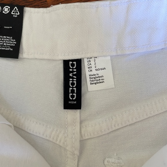 White Jean Shorts - Picture 5 of 6